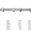 Cuplock scaffold standard vertical