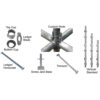 Cuplock scaffolding top cup