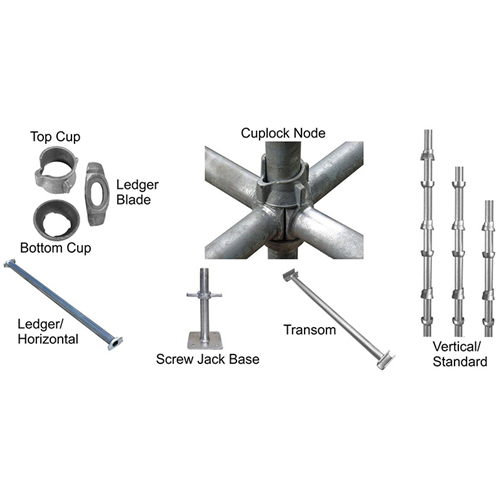 Cuplock scaffolding top cup