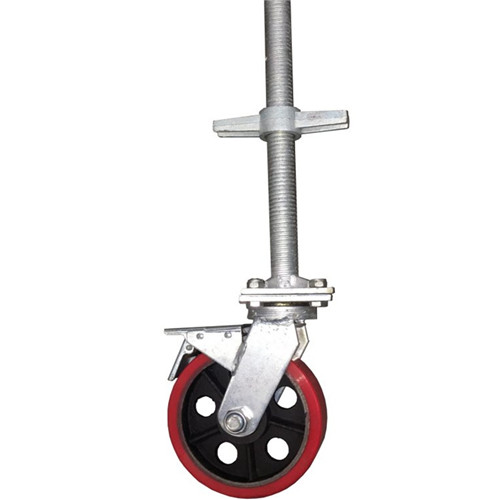 Caster screw base jack