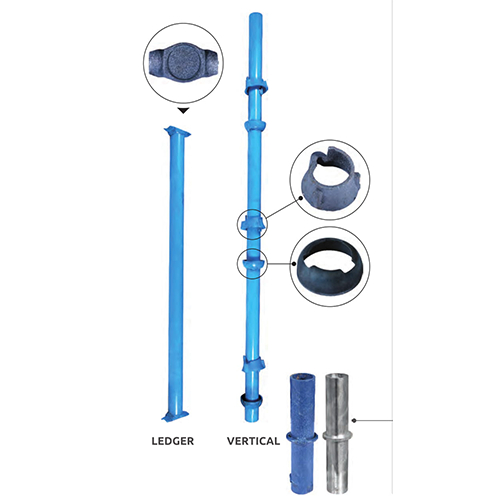 Cuplock scaffold standard vertical