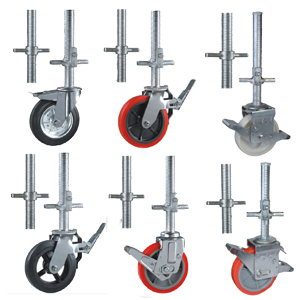 Caster screw base jack