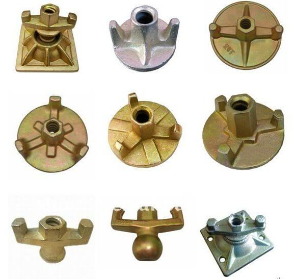 High Strength Galvanized OEM Formwork Accessories Anchor Nut Tie Rod Wing Nut